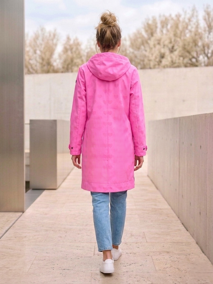 Feel The Love Magic Print Raincoat