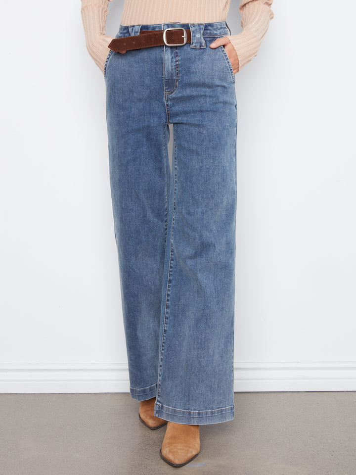Flare Leg Jean With Removable Belt