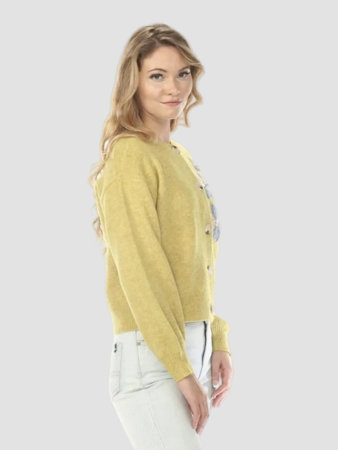 Flora Applique Knit Cardigan