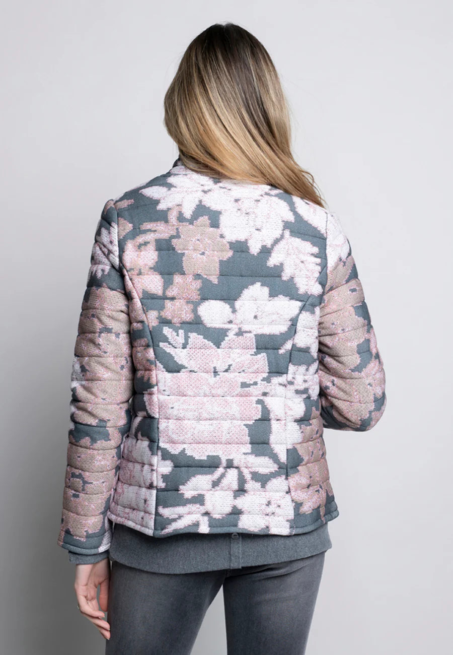 Floral Print Quilted Jacket