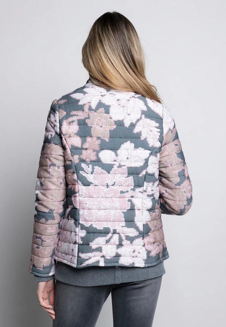 Floral Print Quilted Jacket