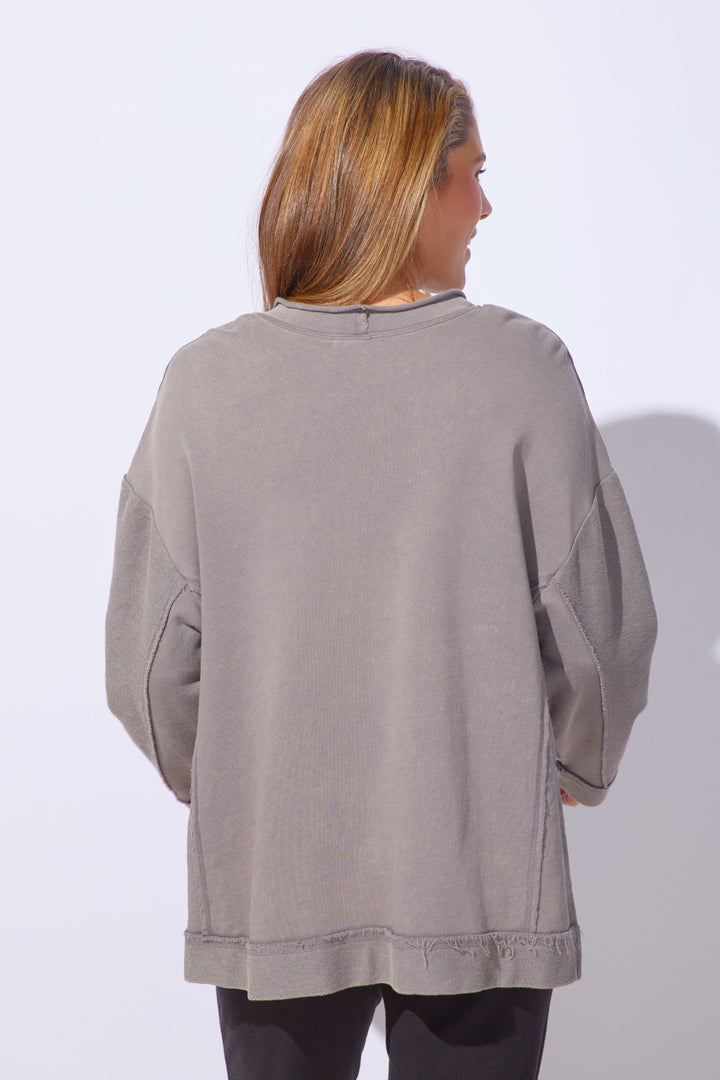 Fog Rolled Neck French Terry Tunic