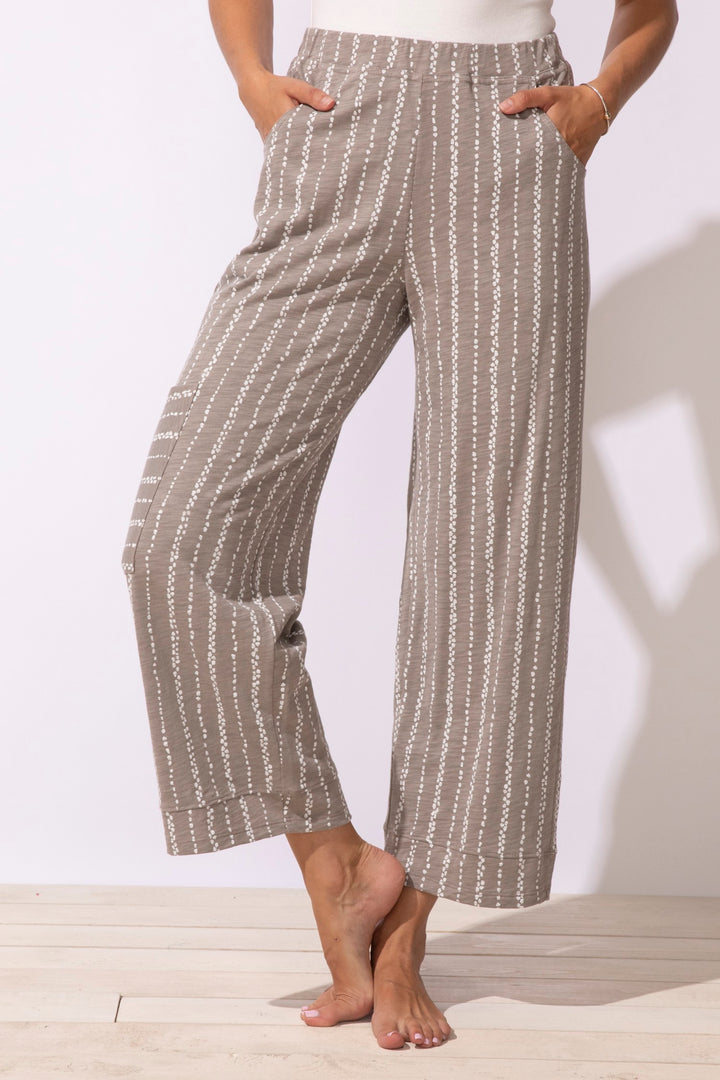 Fog Striped J-Pocket Flood Pant