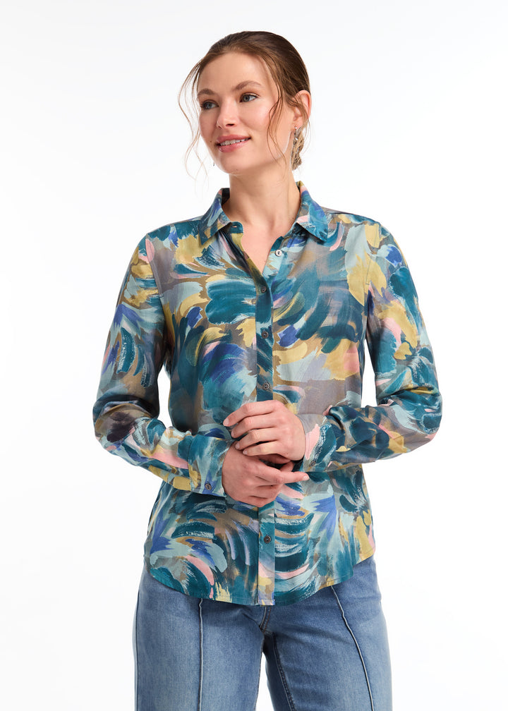 Gallery Print Long Sleeve Shirt