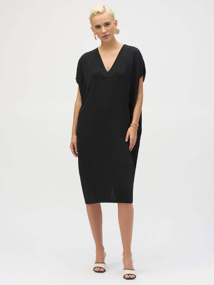 Gauze Short Sleeve Cocoon Dress