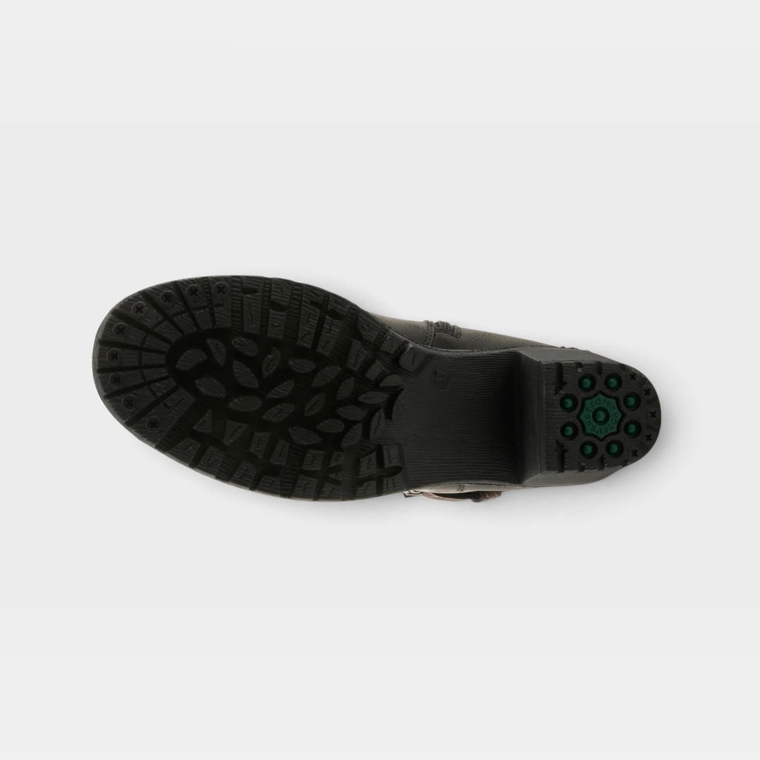 Gemisola Black Tall Boot With Buckle
