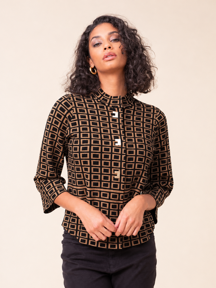 Geo Pattern Cardigan