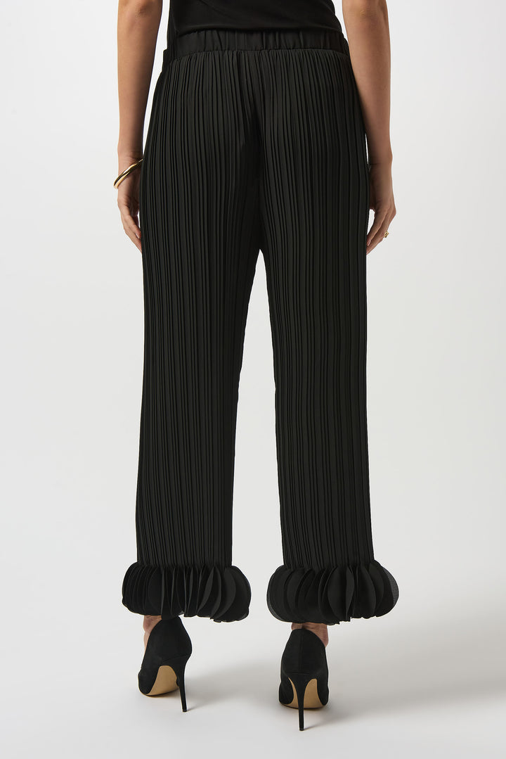 Georgette Wide Leg Pleated Pants