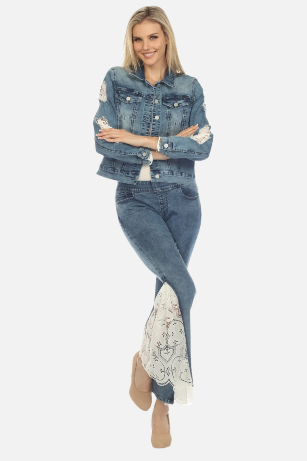 Brooke Eyelet Insert Pull On Jean