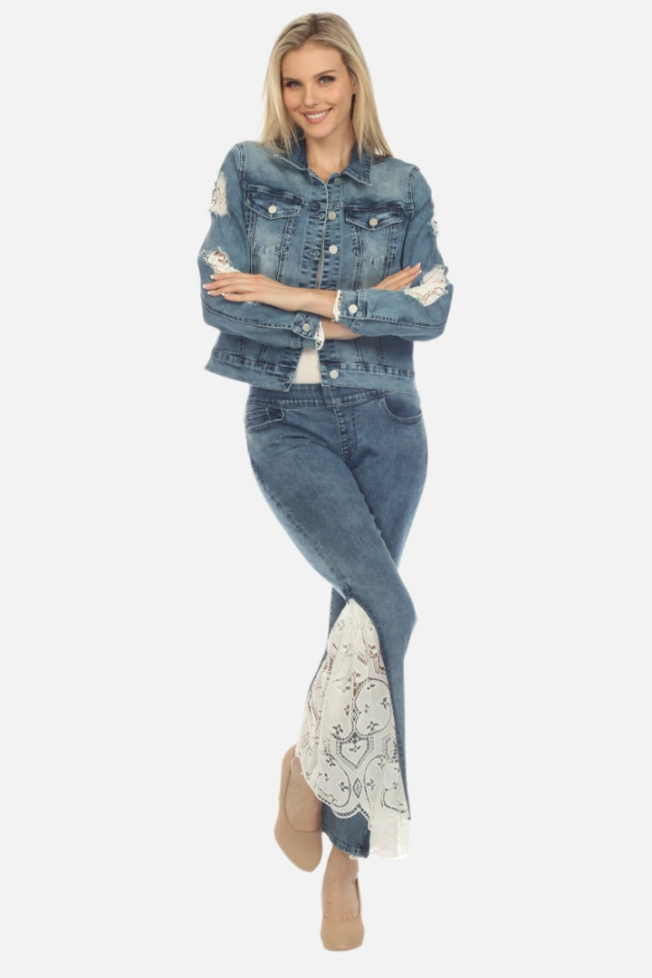 Brooke Eyelet Insert Pull On Jean