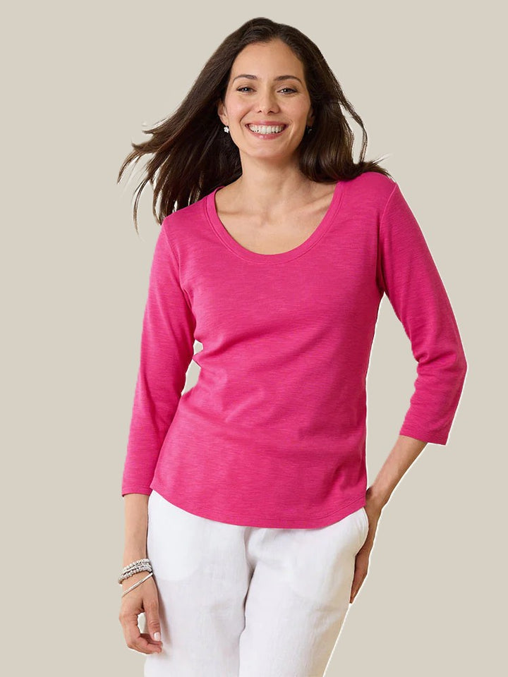 Glowing Azalea Ashby Isles Scoop Neck Top
