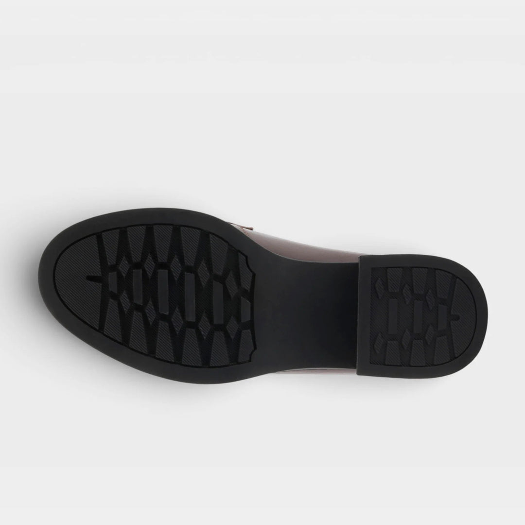 Gogetter Cow Print Brown Leather Shoe