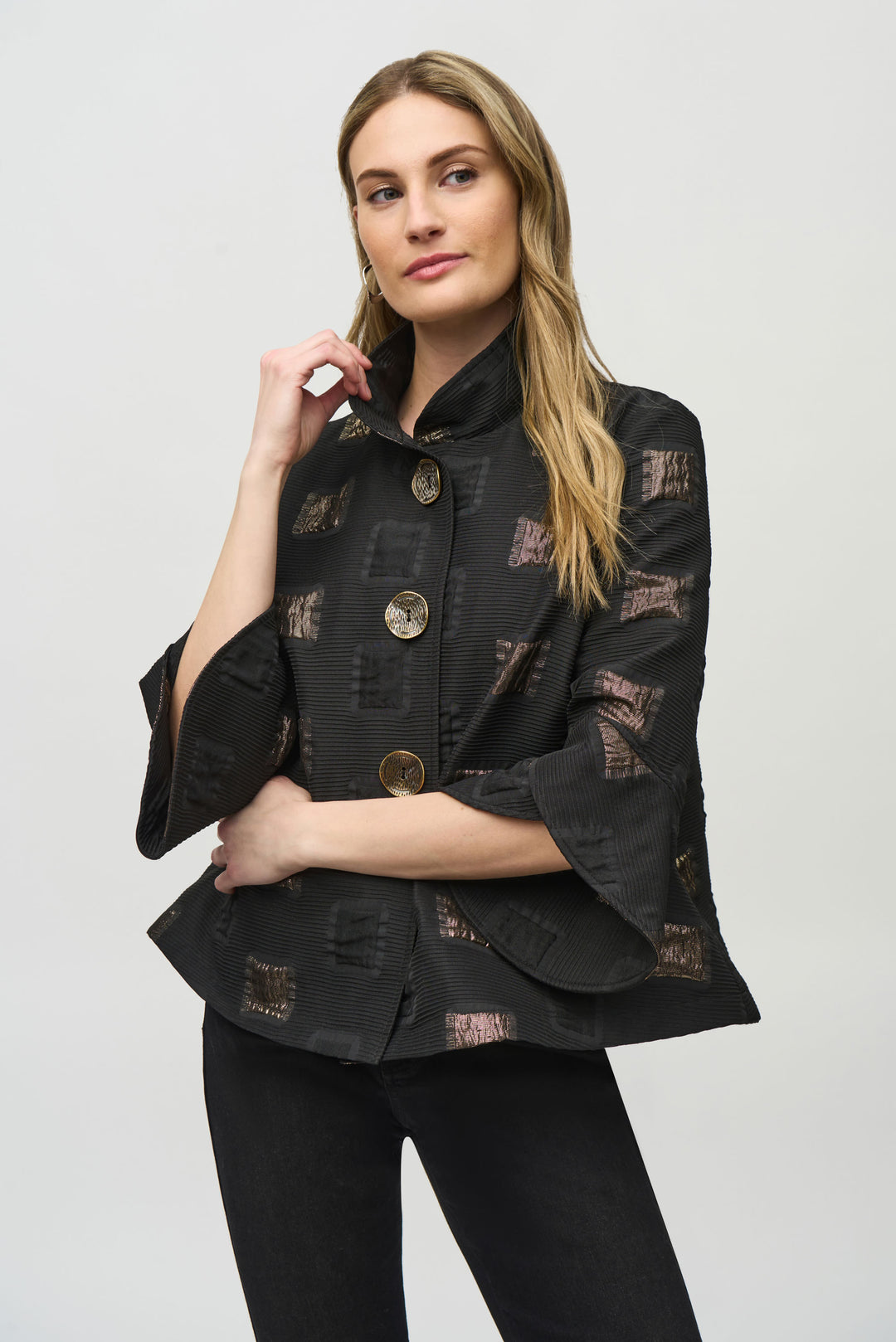 Gold Lurex Jacquard Jacket