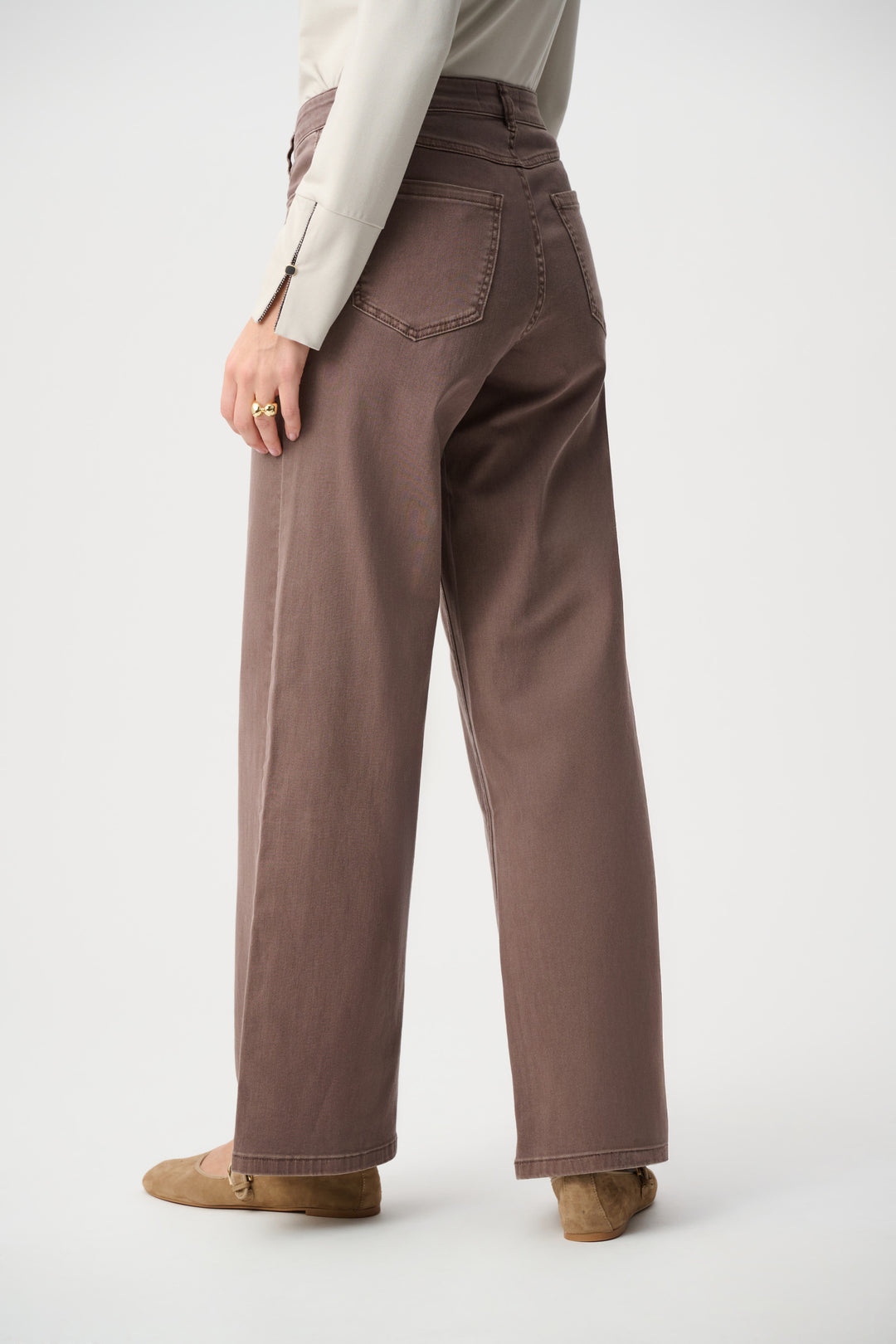 Goldie Classic Wide-Leg Stretch Jean