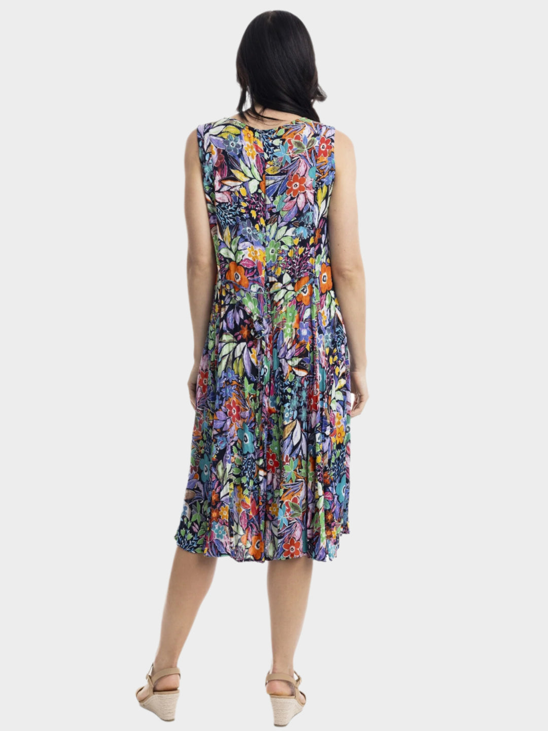 Grenada Sleeveless Godet Dress