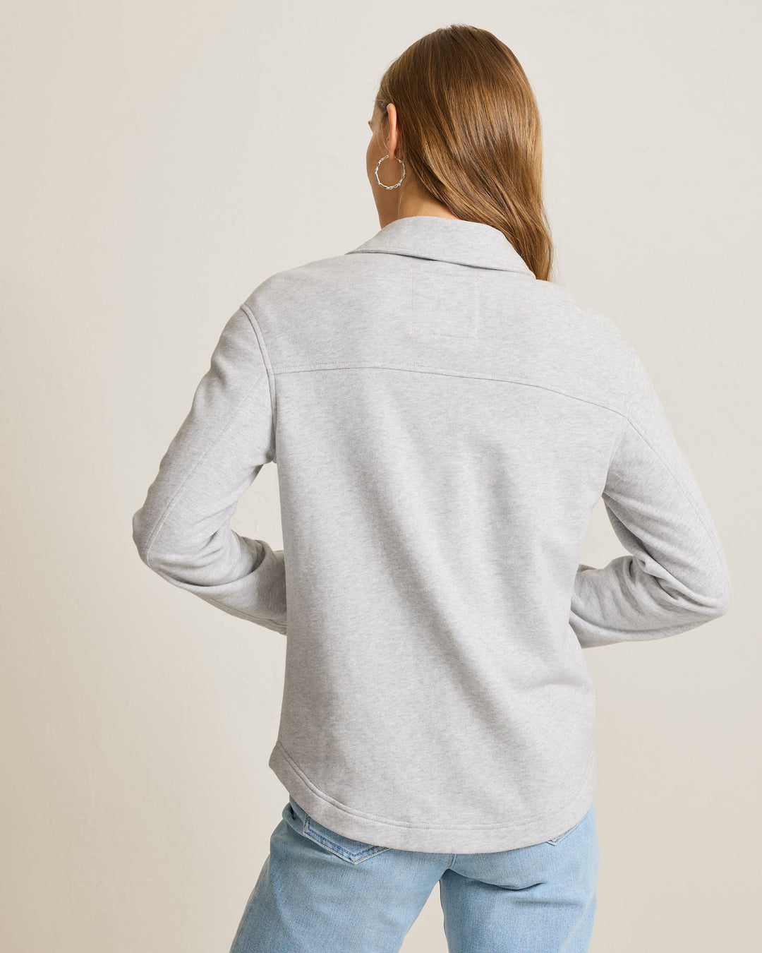 Grey Marina Del Mar Button Up Shirt Jacket