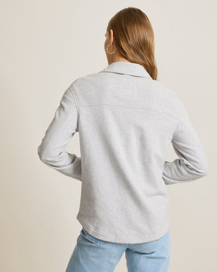 Grey Marina Del Mar Button Up Shirt Jacket