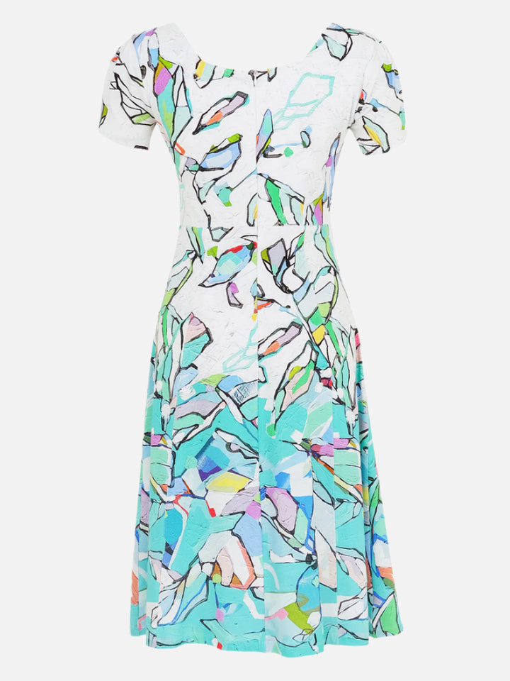 Half Moon Morning Cap Sleeve Dress