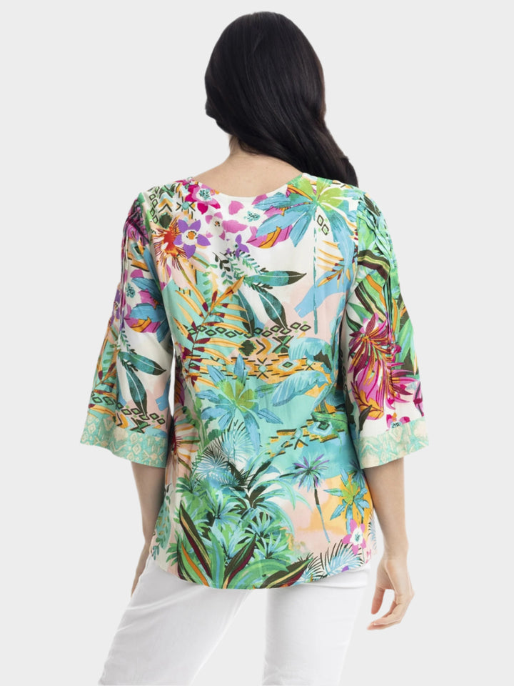 Hanalei V-Neck Placket Top