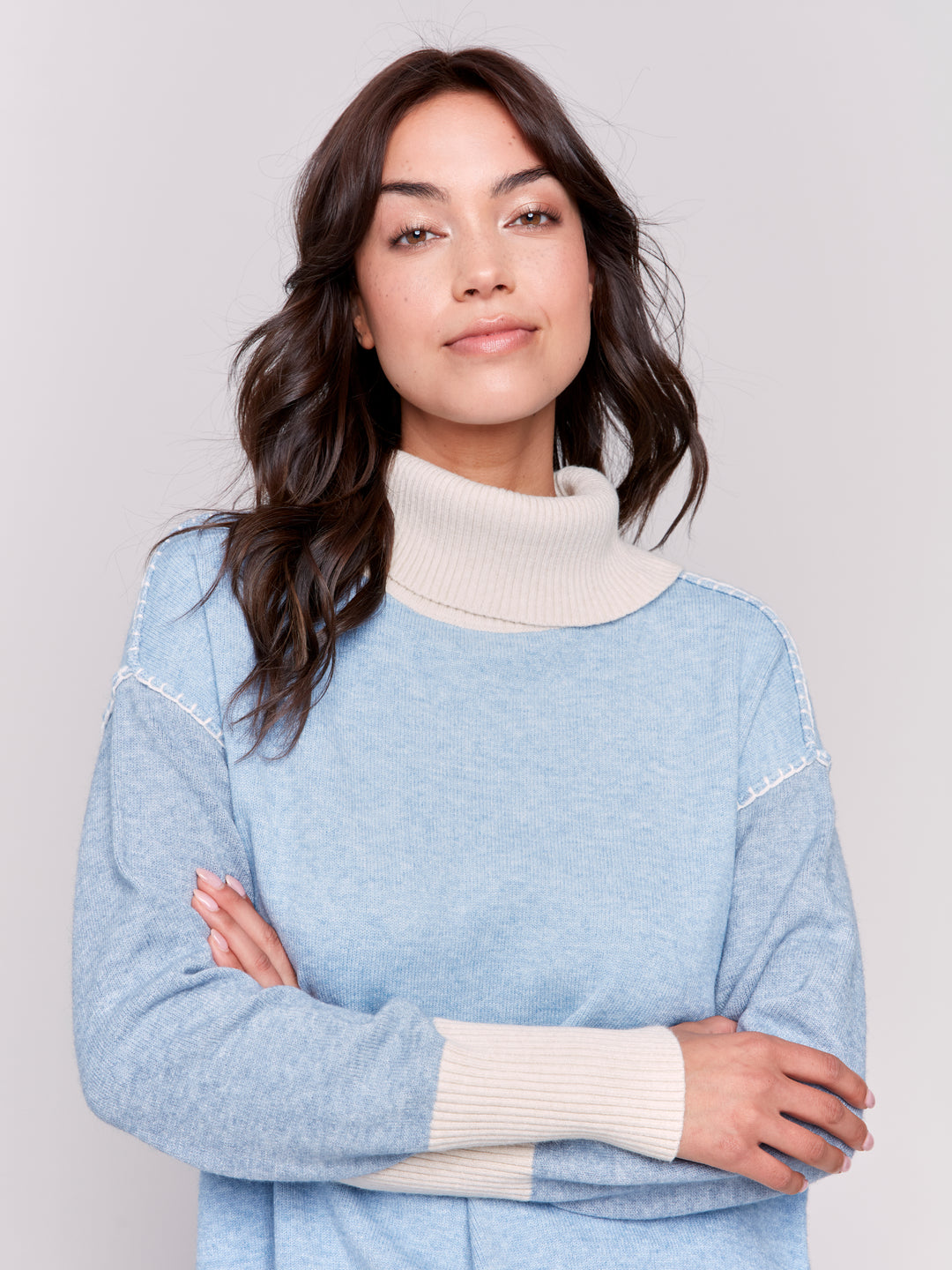 Heather Frost Colourblock Sweater