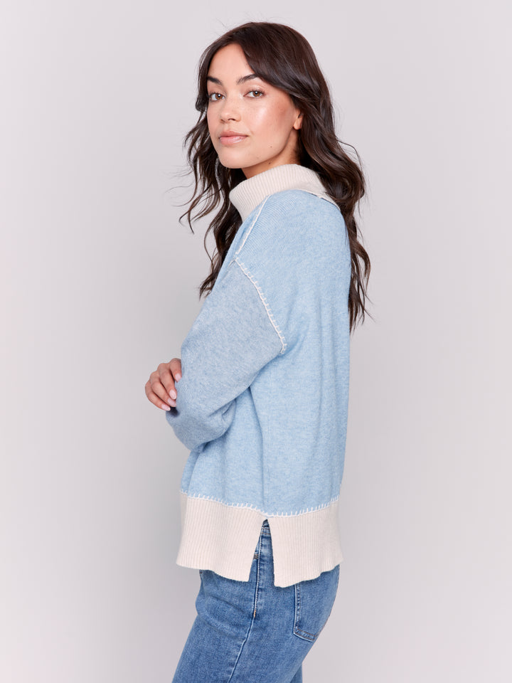 Heather Frost Colourblock Sweater