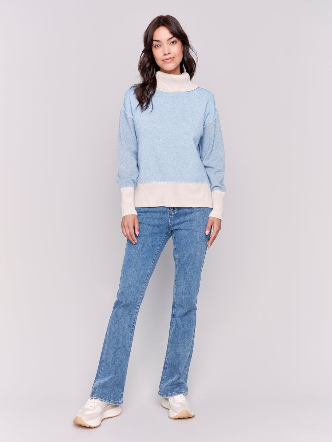 Heather Frost Colourblock Sweater