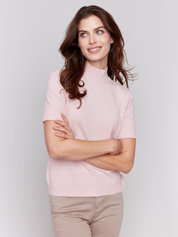 Heather Quartz Short Sleeve Top