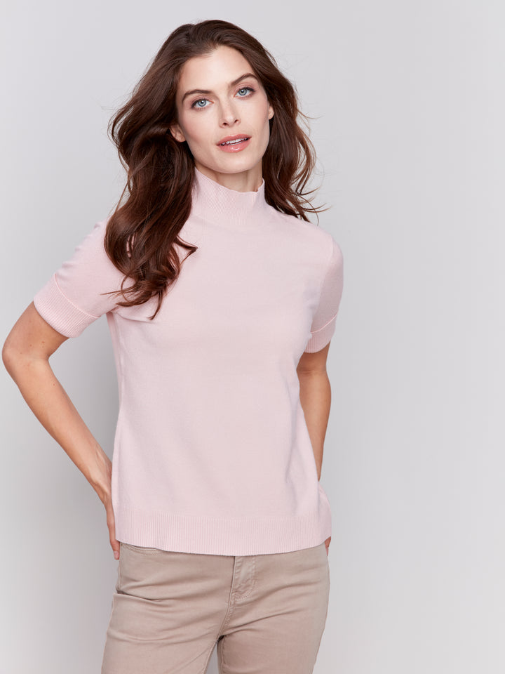 Heather Quartz Short Sleeve Top