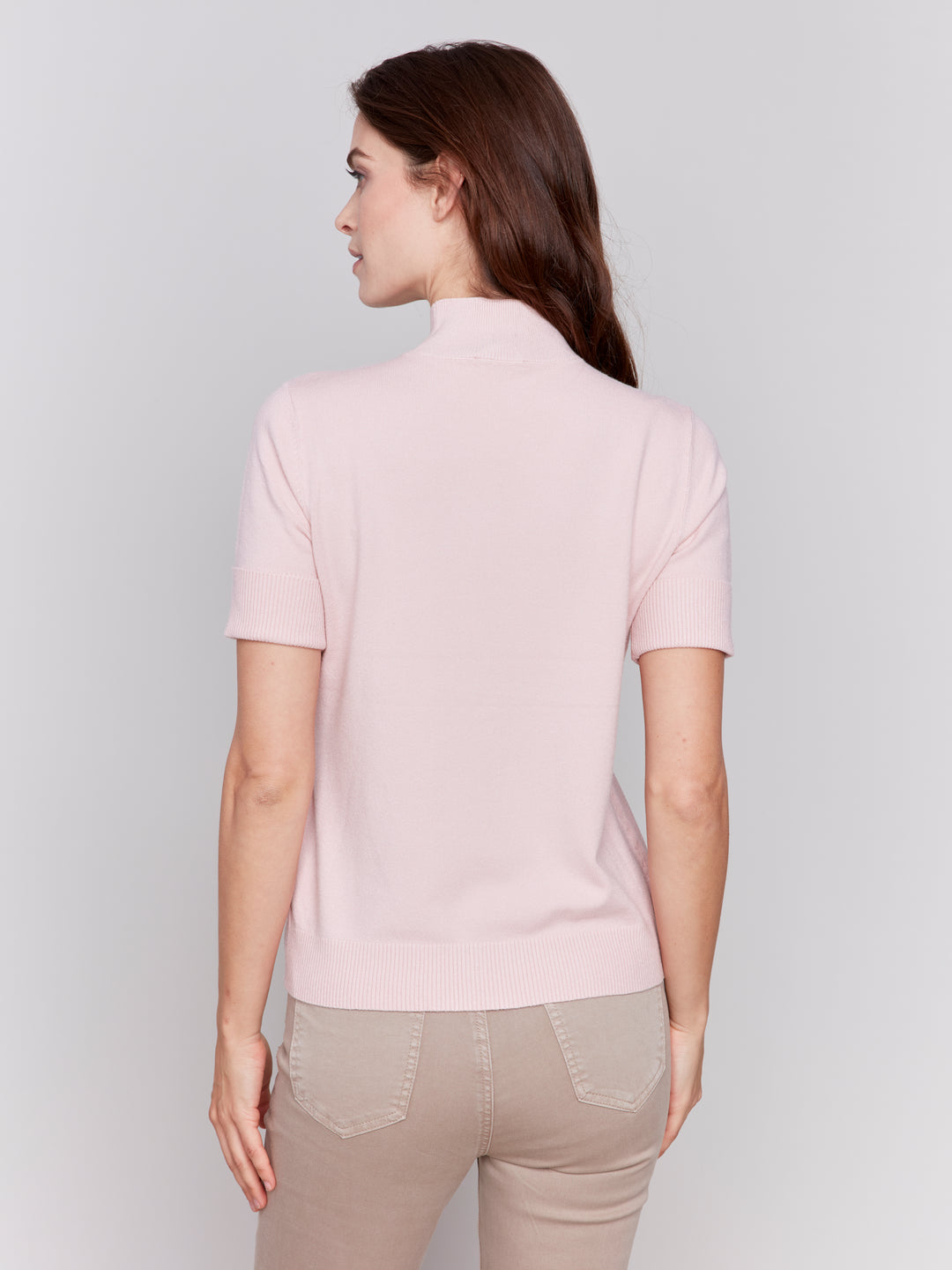 Heather Quartz Short Sleeve Top