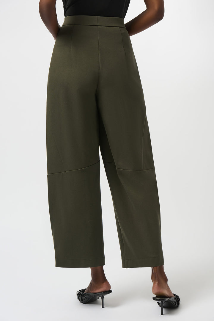 Heavy Knit Barrel-Leg Pull-On Pants