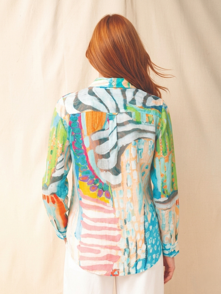 Home of the Stingless Bees Print Blouse