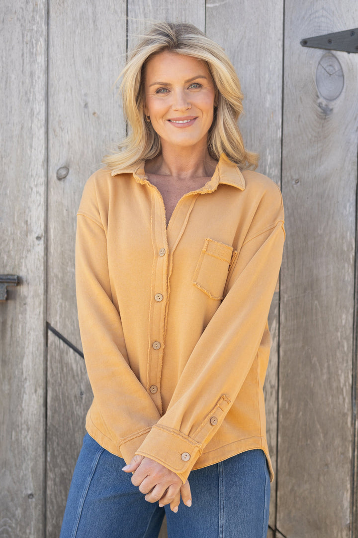 Honey Anywhere French Terry Shacket