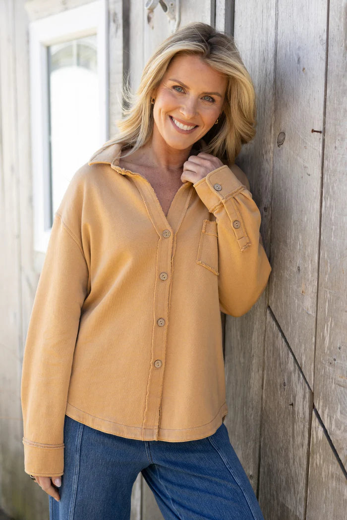 Honey Anywhere French Terry Shacket