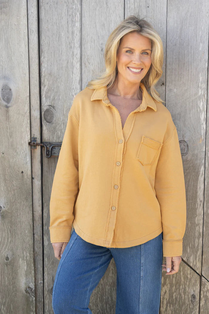 Honey Anywhere French Terry Shacket