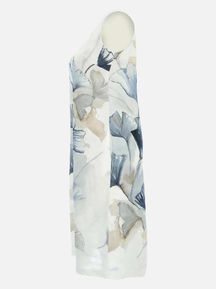 Indigo Melody Linen Dress