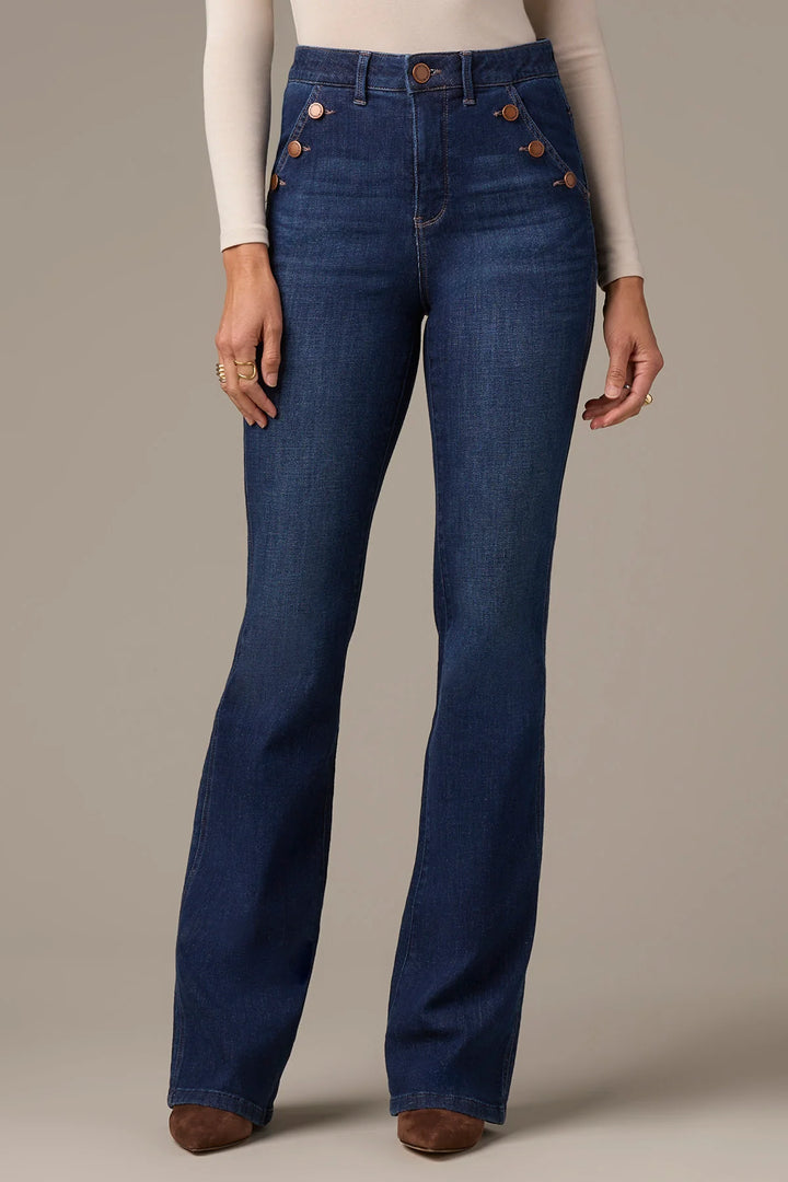 Indigo Skyrise Long Flare Jeans