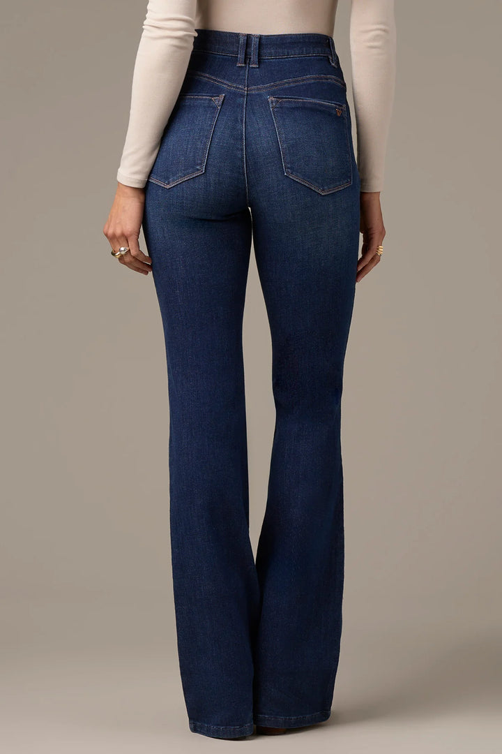 Indigo Skyrise Long Flare Jeans