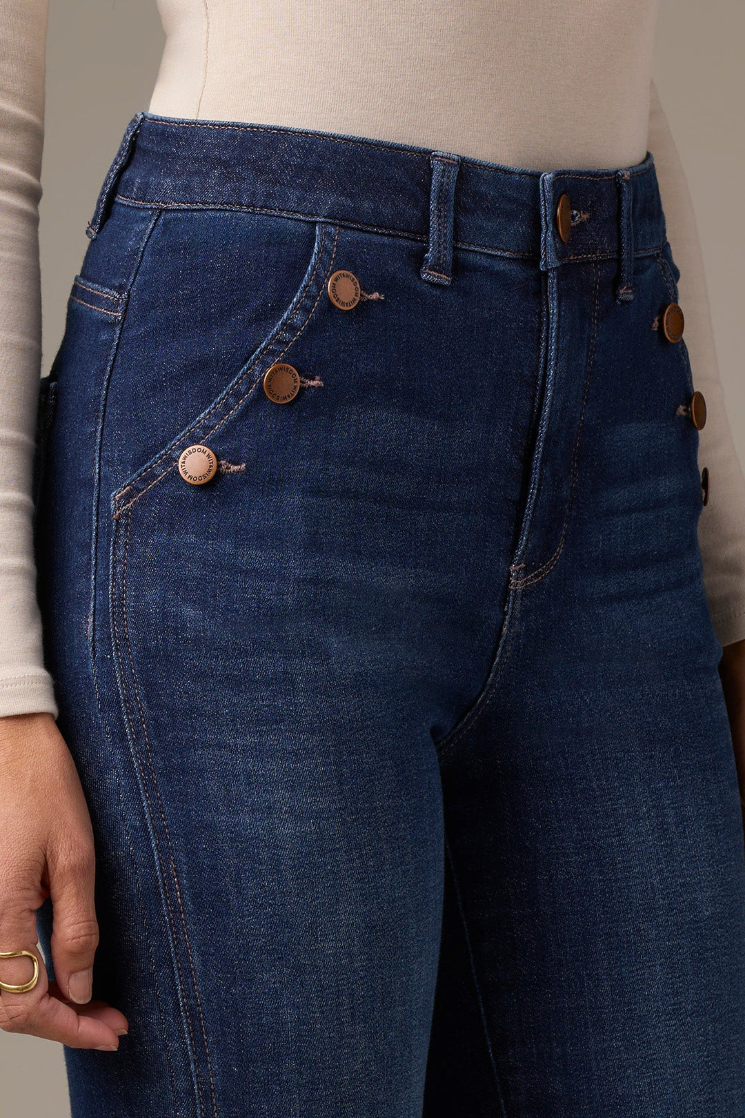 Indigo Skyrise Long Flare Jeans
