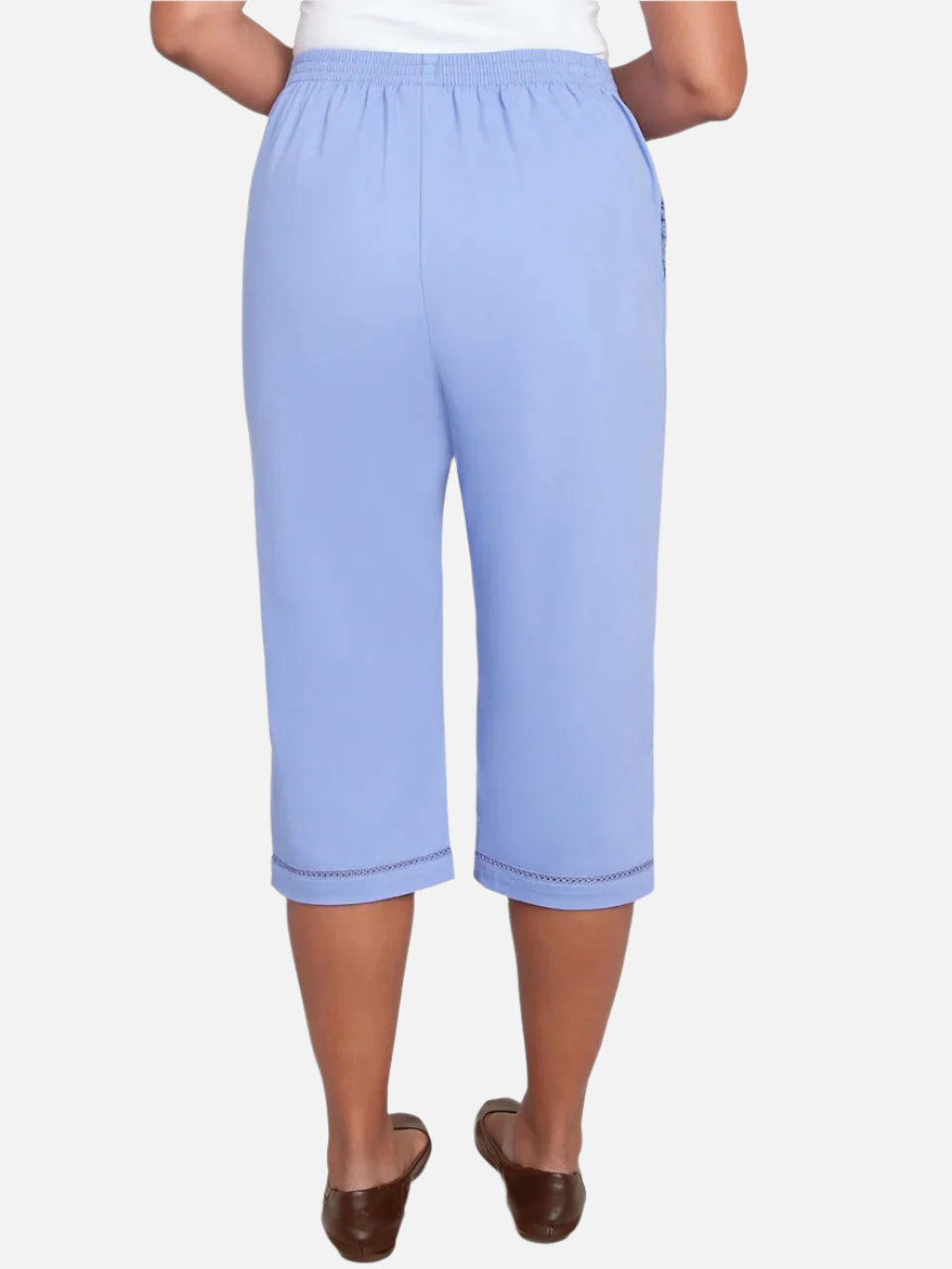 Iris Crochet Hem Capri Pant