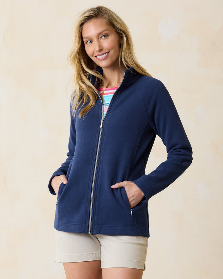 Island Navy Aruba Full Zip Jacket