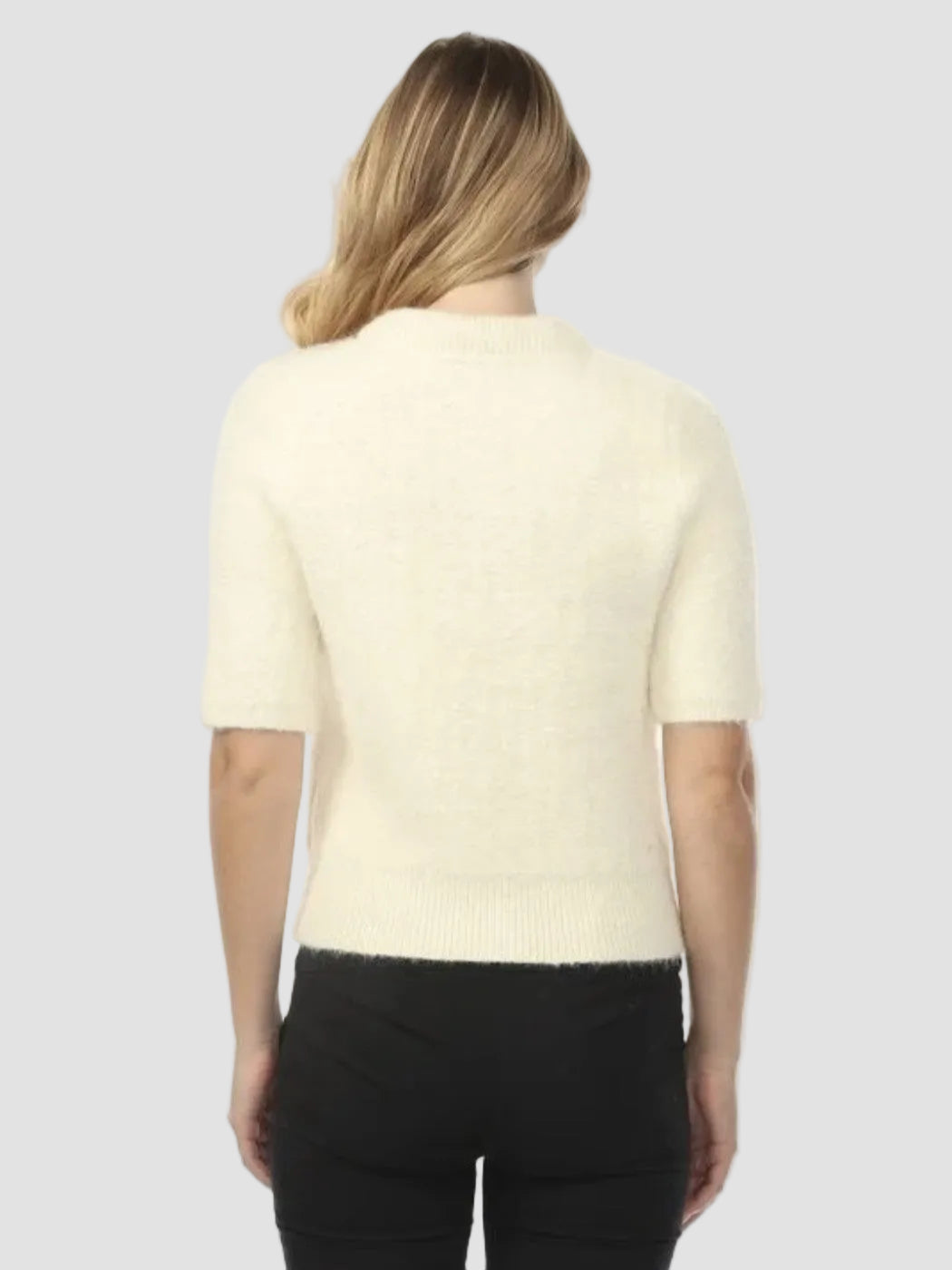 Ivory Colette Bow Detail Knitted Cardigan
