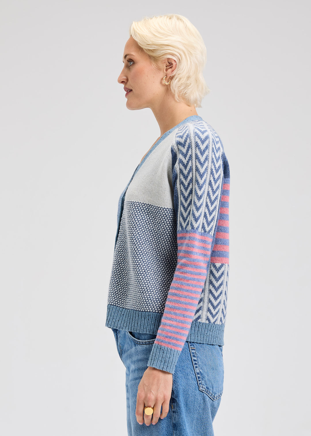Jean Textured Cardi