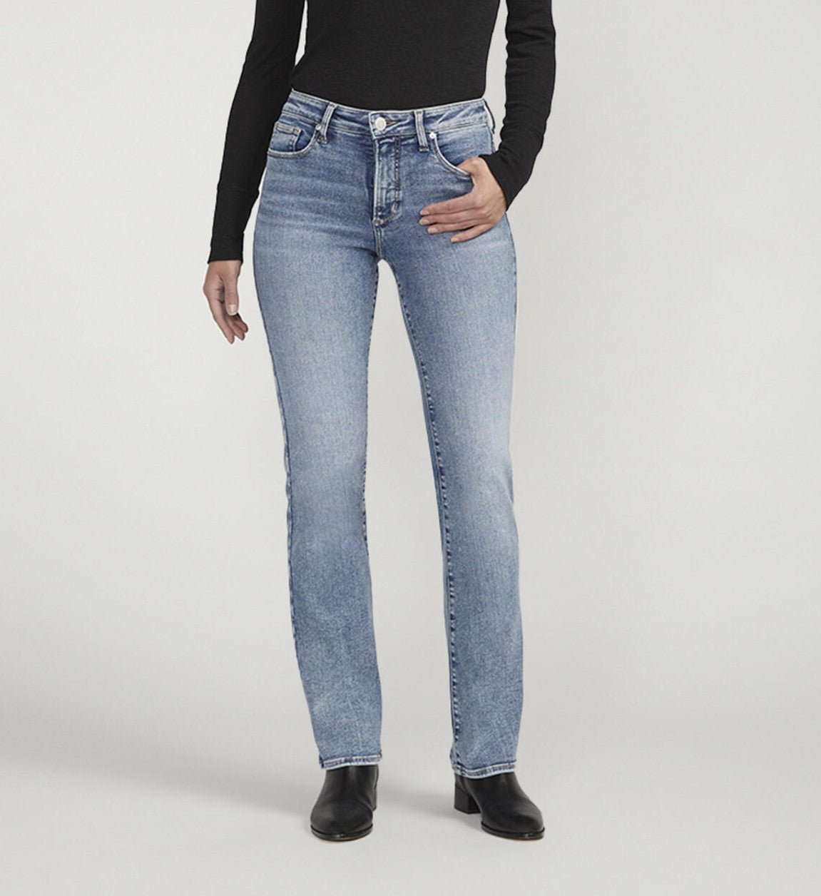 High rise stretch bootcut jeans hotsell