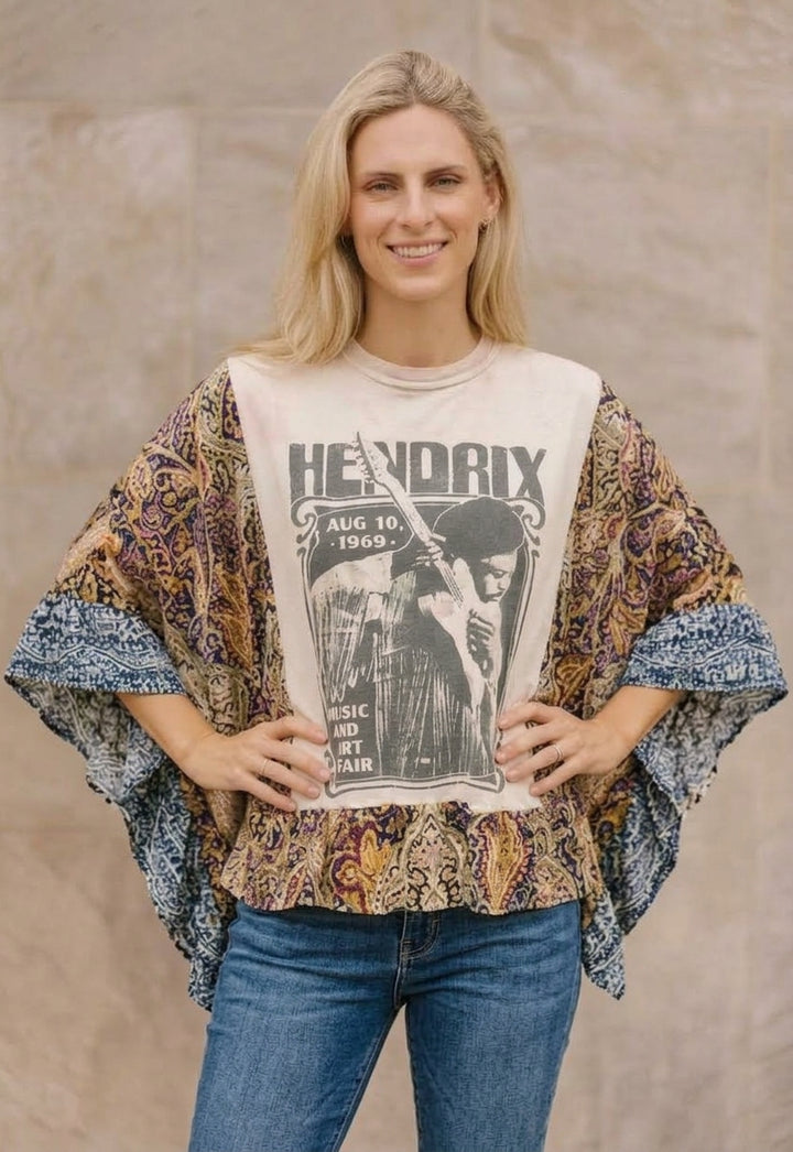 Jimmy Hendrix Ruffle Vintage Banded Pullover