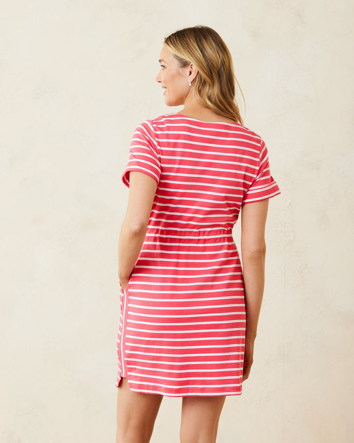 Jovanna Stripe Zip Front Dress