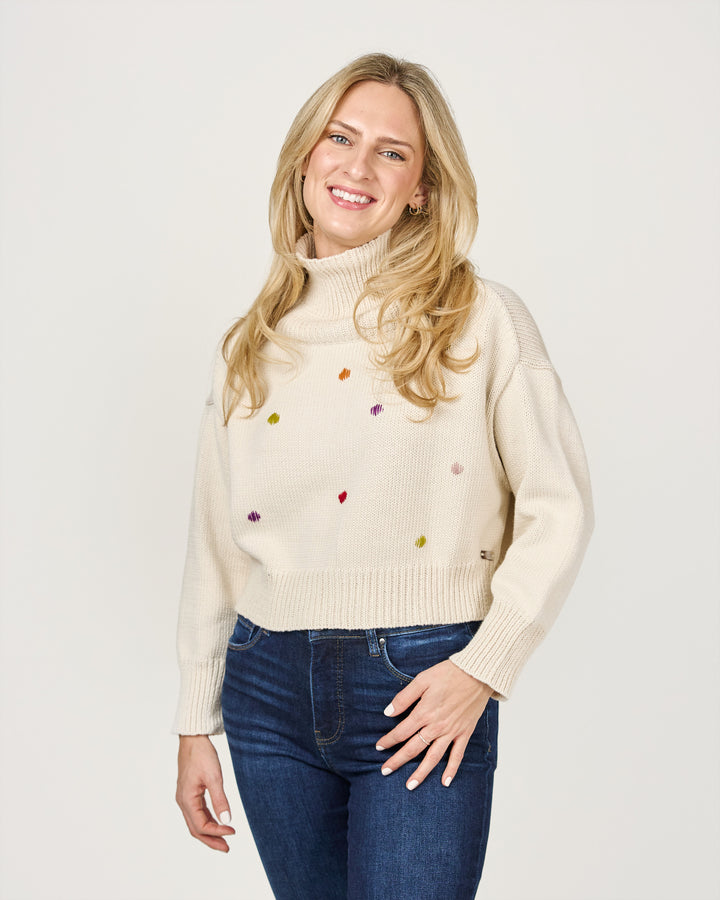 Julieta Colourful Dot Sweater