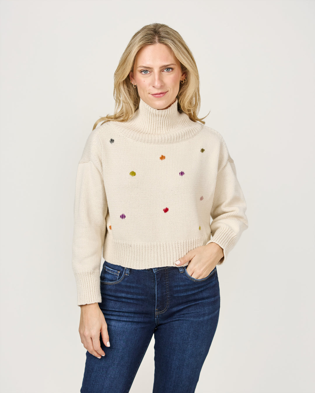 Julieta Colourful Dot Sweater