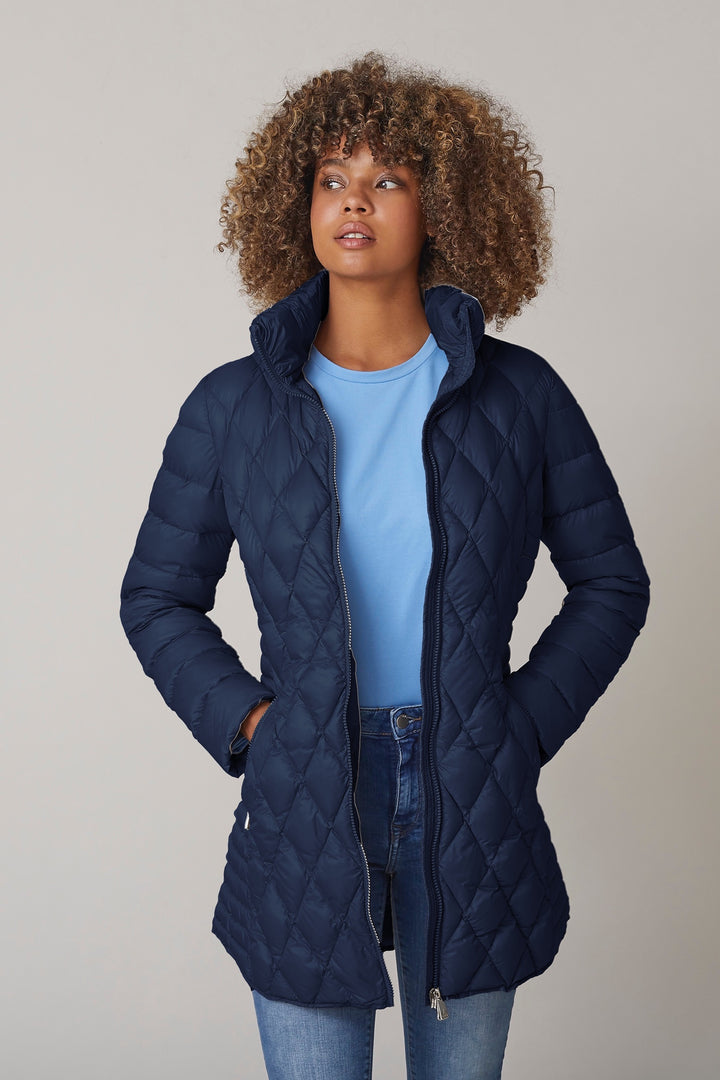 June Diamond Quilted Lightweight Down Jacket