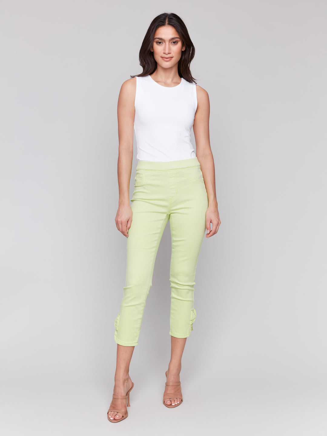 Keylime Bow Hem Pull On Pant