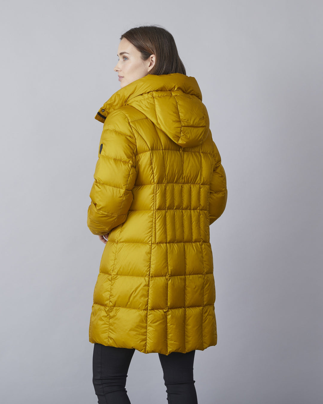 Kimmie Dijon Down Hooded Coat